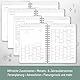 Häfft® Lehrer-Planer 2025/2026 A5 + Deluxe Green Canvas Hardcover Lehrerkalender, Schuljahresplaner mit Spiralbindung, Schulplaner - nachhaltig & klimafreundlich