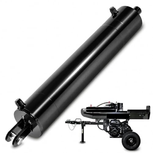 5x24 Hydraulic Cylinders Log Splitter Cylinder - 5" Bore x 24" Stroke x 2" Rod, Welded Double Acting Cylinder for Wood Splitter, 3500 PSI, 1/2" NPT Ports – Universal Heavy Duty Hydraulic Cylinders