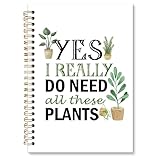 XNXLDYLH Plant lover Gifts Notebook Journal, Funny Gardener Gifts Spiral Notebook, Yes I Really Do...
