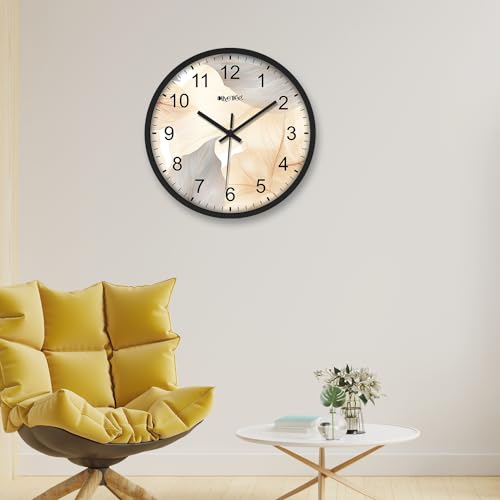 Image of Olive Tree Wall Clock 12 inch Decorative Plastic Wall Clock TIK-Tok Movement Classic Clock Battery Operated Round Easy to Read for Room /Home /Kitchen /Bedroom /Office /School - 9082