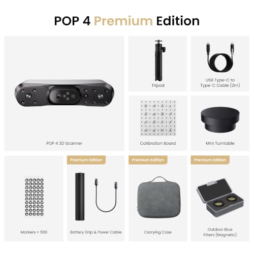 Image of Revopoint POP 4 3D Scanner, AI Segmentation, for 3D Printing, Premium
