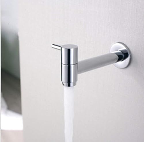 Miniatura 2 de Grifo de lavabo de baño cromado moderno para lavabo, lavabo, jardín, patio, lavadora, grifos de agua fría, grifos de fregadero de cocina