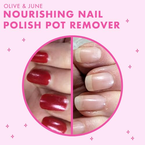 Olive & June Nourishing Remover Pot | Non Acetone | No-Mess Nail Polish Removal For Hands & Feet | Vitamin E & Chamomile | Acetone - Free Super Fast Removal | Vegan, Cruelty-Free - Image 6