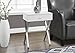 Monarch Specialties Chrome Metal Night Stand Accent Table, 22.00 x 12.00 x 18.00