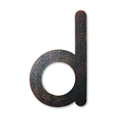 Preisvergleich Produktbild Heibi Hausnummer MAX Buchstabe d, Edelstahl braun-gold