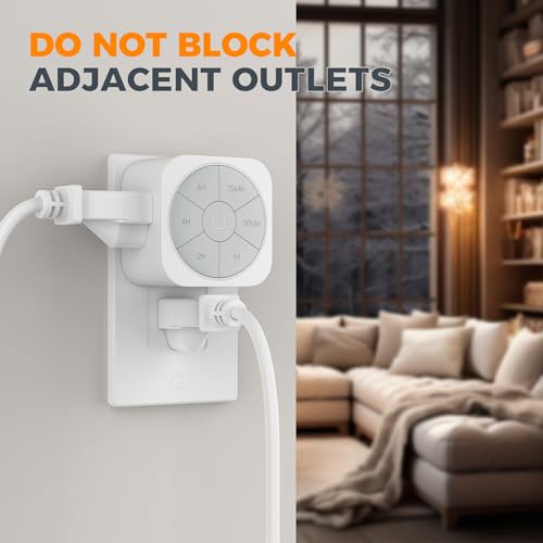 TESSAN Outlet Timer Indoor 2 Pack, Countdown Timers for Electrical Outlets - Image 4