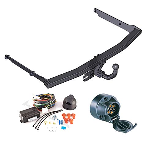 Attelage remorque avec Faisceau 7 broches | Ford Focus II / Ford C-Max de 2004 à 2011 | col de cygne démontable avec outil