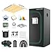 MARS HYDRO Grow Tent Kit Complete 3x3x5.3ft TS1000 Dimmable Full Specturm 2.3x2.3ft Grow Tent Complete System 27"x27"x63"Growing Tent Kit 1680D Indoor Grow Kit with Upgraded 4" Inline Fan Filter Kit