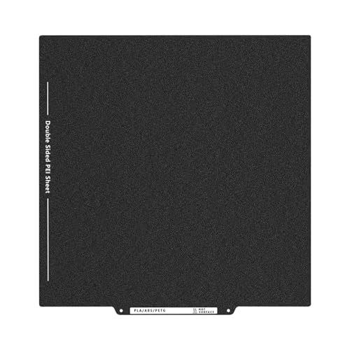 Neptune 4 Plus - Plaque de construction PEI double face - Imprimante 3D - Plateforme PEI texturée noire - Pour Elegoo Neptune 3 Plus, Kobra 2 Plus - 330 x 330 mm