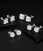Zankulas Cubic Zirconia Stud Earrings for Women Mens Earrings Hypoallergenic Square CZ Studs Set