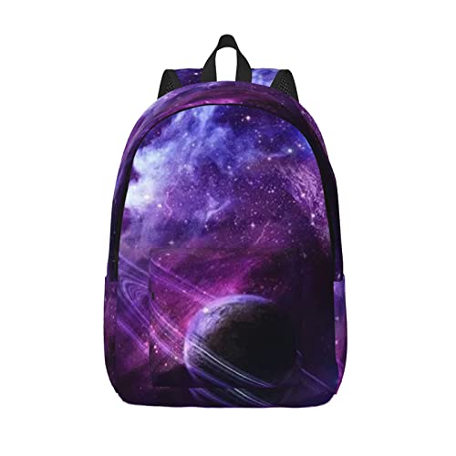 Sac à dos galaxie violette pour ordinateur portable idéal pour les cours et escapades urbaines