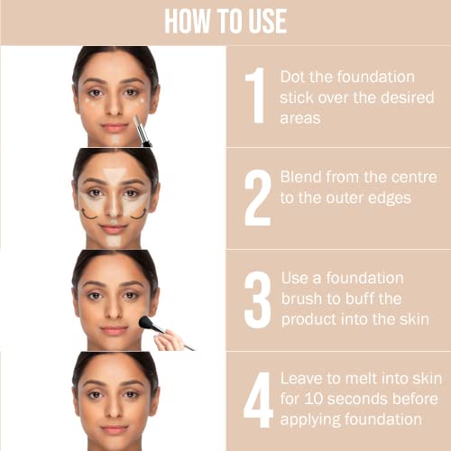 Image of NY Bae Almond Oil Infused Foundation, Concealer, Contour, Color Corrector Stick - Runway Range - Backstage Feel In Cream 19