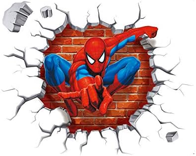 HanYoer 3D Wall Stickers, Murals Art Decals Decorator, Kids Bedroom Ceiling Living Room Nursery Sticker Decor (Red)