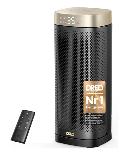 DREO Heizlüfter Energiesparend Leise, 2000W Keramik Heizung mit...