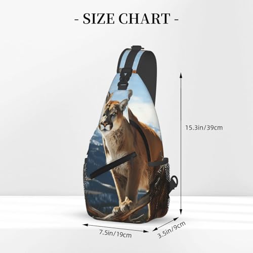 Morrales Crossbody Sling Bag Panther Mountain Lion miniatura 2