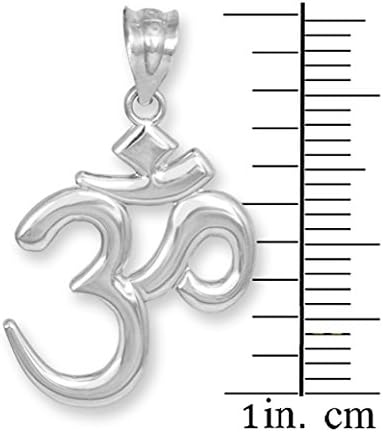 Solid 925 Sterling Silver Hindu Meditation Charm Yoga"Om" (Aum) Pendant - Image 3