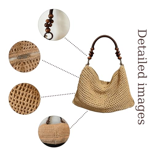 Bolso de verano tejido a mano para mujer miniatura 5