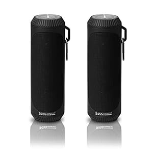 BOSS Audio Systems BOLTBLK Portable Bluetooth Speakers – Black, 1.5 Inch Speakers, 12 Hours of Play Time, Built-in…