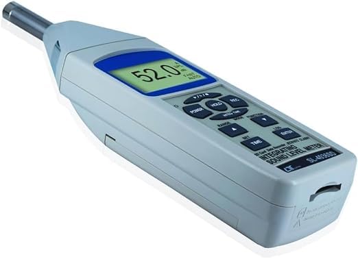 *Livraison express* Sonomètre classe 1 (30 à 130 dB), décibelmètre professionnel, mesureur de niveau sonore pour salles de classe, auditoriums et tests de bruit des véhicules | Modèle : SL-4033SD