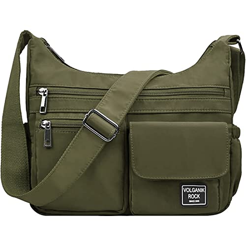 Image of VOLGANIK ROCK Crossbody Bags for Women RFID Lightweight Travel Shoulder Bag Waterproof Nylon purses and handbags Pocketbook