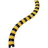 UltraTech 1800 Ultra-Sidewinder Cable Protection System with Endcaps, 40 Length x 3 Width x 3/4 Height, Black and Yellow, Small