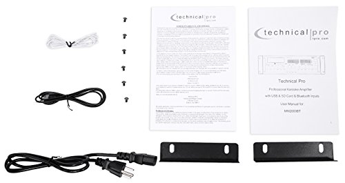 Technical Pro Mm2000Bt Powered Bluetooth Karaoke Mixer Amplifier Amp Sd, Usb #TOP5