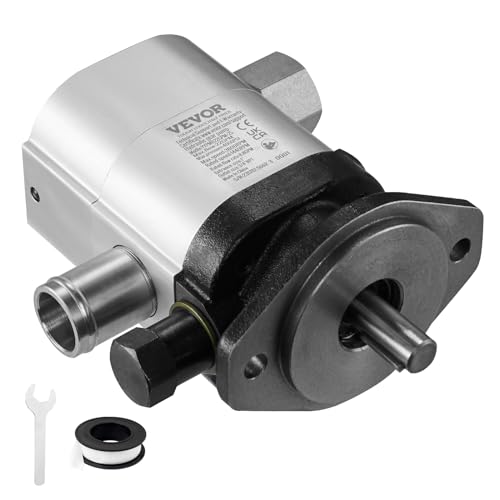 VEVOR Bomba divisora hidráulica de troncos, 22 GPM, bomba divisora de troncos de madera de 2 etapas 4000 PSI, entrada de 1 pulgada de 3/4 pulgadas, salida NPT de 3600 rpm, bomba de engranajes