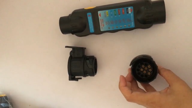 Tester per Prese per Rimorchi 12V, da 7 Pin a 13 Pin Tester per Presa di Corrente per Cavo di Cablaggio della Luce di Traino per Rimorchi Automatici con Spina per Rimorchio