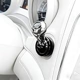 Fit Alloy Push Start Button Cover Lever for Cars, Metal Construction with Baked Paint, Suitable for Around 95% of Vehicle Models (Silver)