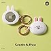 elago l LINE Friends Silicone Case Compatible with Apple AirTag Tracker - Full Protection, Keychain Included, Slim and Simple Design, Scratch-Free, Drop Protection [Official Merchandise] (CONY)
