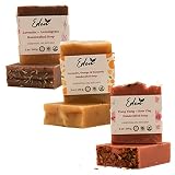 Eden Daily Essentials - Natural Handmade Soap Bar, 3 Pack. All Natural Essential Oils - Handcrafted