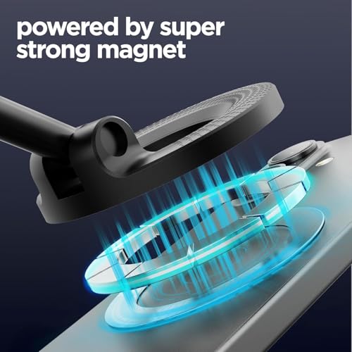 Image of Dubstep Rush X3 Magnetic Mobile Phone Holder, 360 Rotating Dashboard Mobile Mount, Universal Magnetic Mobile Holder with Metal Ring for iPhone, Android & All Smartphones