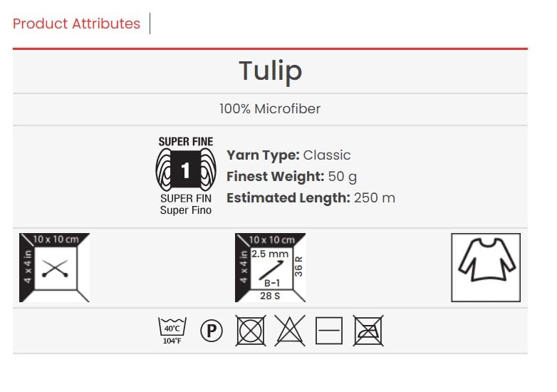 Image of YanrArt Tulip%100 Microfiber Silky Yarn - Suitable for Summer Clothes and Home Accessories Curtains, Runners, Tablecloths - S. Fine(1) Weight Yarn - 1.70 Oz, 273 Yds (408)
