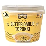 Samjin Amook Tteokbokki Fish Cake & Rice Cakes (Butter Garlic) - High Protein Korean Food. Instant H