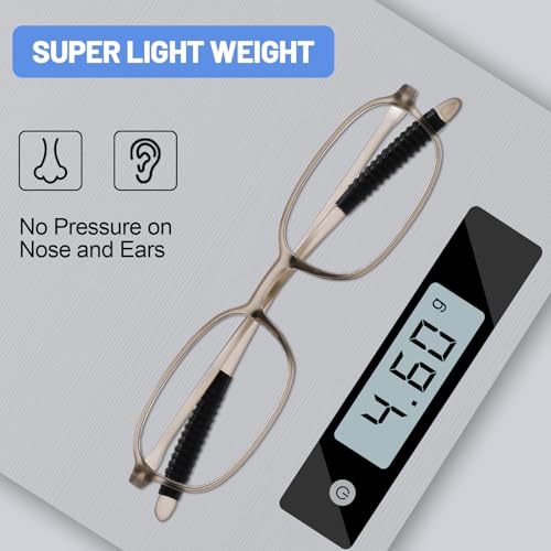 Image of 4 Packs Lightweight Reading Glasses for Women Men Blue Light Blocking Readers 1.0 1.5 2.0 2.5 3.0 4.0