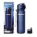 AQUAPHOR CITY Wasserfilter-Flasche, 500 ml, Wasserflasche für unterwegs, filtert beim Trinken, BPA-frei, Navy