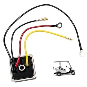 Replace 1015777 SUKECA 4 Wires Voltage Regulator Rectifier Fits For Club Car DS & Carryall 1992 up Gas Golf Cart Models 102711201 102710101