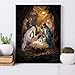 LWZAYS Nativity Scene Paint by Number Kit for Adults Canvas,Christmas Jesus Born Paint by Numbers for Adults Beginners Canvas, Christian Religious Painting by Numbers for Gift Decor - 16x20Inch