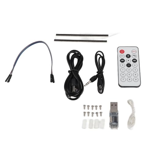 UPALDHOU Kit de Cubos de Luz de Música 8S con LED de Espectro y 512 Luces, Animaciones Fuera de Línea, Control Remoto Infrarrojo, para el Entretenimiento Nocturno (Soldea la lámpara Cuadrada de la