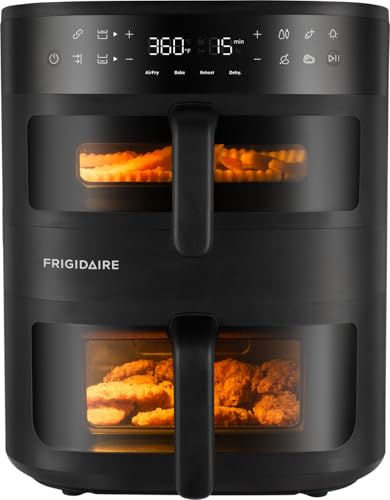 DualZone 4-in-1 Stacked Air Fryer - 11.6qt Capacity, with Sync Cook and Sync Finish - 4 Pre-Programmed Air Fry Settings, Black - image 1