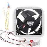 DA81-06013A Refrigerator Evaporator Fan Motor,Replacement Parts DA31-00287A U92C12MS1B3-52 for Samsung RF28HMEDBSR RF28HFEDTSR RF26HFENDSL RF25HMEDBSR etc，with Silent Sponge(No Noise)