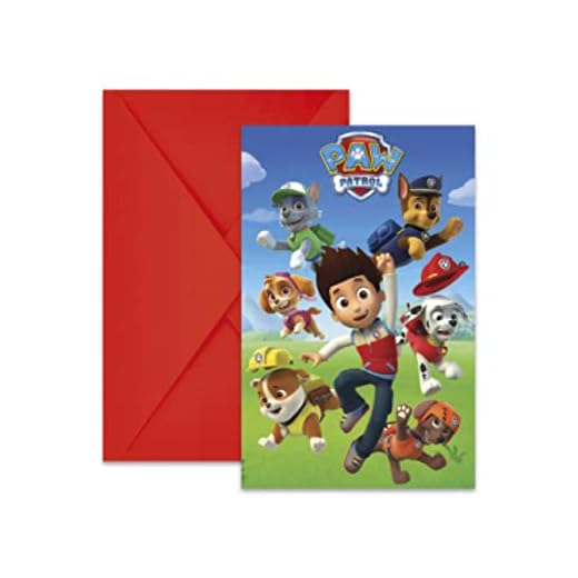 Spin Master PAW Patrol 81370 Invitations, Multi-Coloured