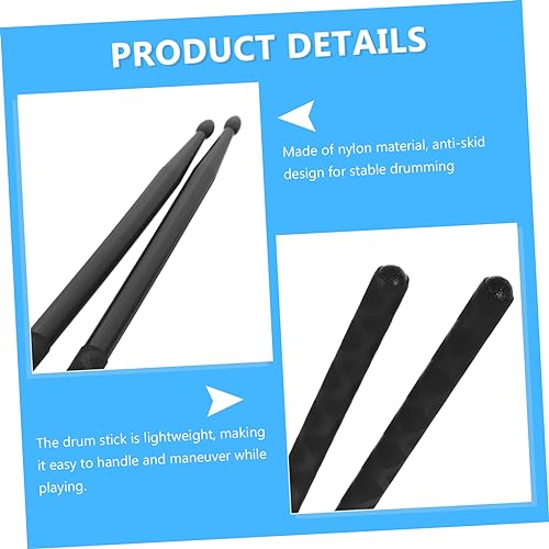 Baquetas KESYOO, 1 par, para percusión, ligeras, compatibles con baterías tradicionales y electrónicas, diseño elegante, duraderas y fáciles de manejar miniatura 6