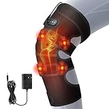 Knee Heating Pad for Pain Relief, Knee Massager with Heat, Heating Knee Brace Wrap, 3 Heat Settings, 5 Vibration Modes, Timer, Extra Long Cord, Perfect for Dad Mom Elders