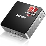 GEEKOM Air12 Mini PC[2026 Edition] mit Intel 7505, 16GB DDR4 RAM(kein festgelegter LPDDR), 512GB SSD, Dual USB-C 20Gbps, Triple 4K Display, Gigabit Ethernet, SD-Slot, Ideal für Homeoffice/Buissness