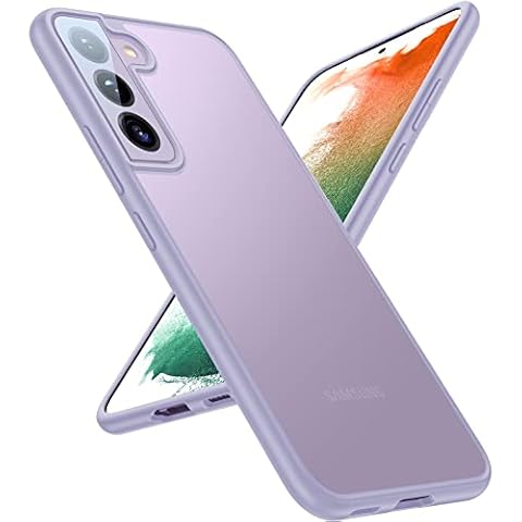 TORRAS Militärschutz für Samsung Galaxy S22 Hülle (Echtes Militär Drop Zertifiziert) Extrem Stoßfest Samsung S22 Hülle Kratzfest Stilvolles Aussehen Handyhülle Samsung Galaxy S22 5G Hülle Matt LIla Cover