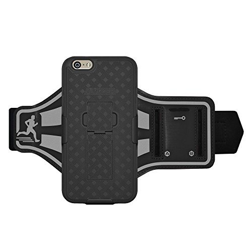 Amzer Shellster Armband Case For Iphone 6 Plus, Iphone 6S Plus - Retail Packaging - Black #TOP2