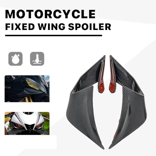 Carénage moto YZF R3 aileron fixe modifié finition carbone - 2