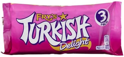Fry's Turkish Delight 3 x 51g pack - 5.3oz (British Chocolate)