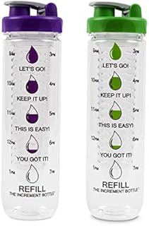 The Increment Bottle Polygon Infuser (Double Pack, Green & Purple)